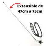 Extensible de 47cm a 75cm